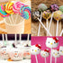 100Pcs 6 Inch Cake Pop Sticks, White Paper Lollipop Sticks, Paper Treat Sticks for Cookies, Candy, Chocolate, Cake Topper...