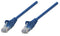 Intellinet Network Solutions Cat5e RJ-45 Male/RJ-45 Male UTP Network Patch Cable, (319874), Blue, 7.5 m (25 ft)...