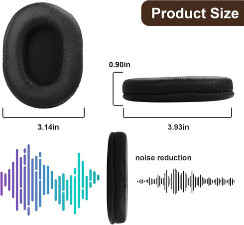 MDR-V6 Earpads Replacement Ear Cushions Cover Compatible with Sony MDR-7506, MDR-V6, MDR-V7, MDR-CD900ST Headphones Ear Pads Comfort Memory Foam E...