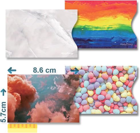 8 RFID Blocking Sleeves, Credit Card Protector, Anti-Theft Credit Card Holder, Easy to Recognize, Vivid Color Prints...