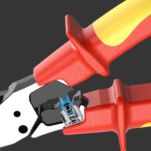 LAOA Needles Nose Pliers,Long Nose Pliers 1000 Volt VDE Insulated Electrician's Pliers with Stripping,Cutting Wire,Screwing Nails, Cutting,Clampin...