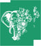 2Pcs Floral Elephant Stencil Reusable Self-Adhesive Silk Screen Printing Animals Stencil Silkscreen Stencil Chalk Paste Stencil for Wood/T-shirt/W...