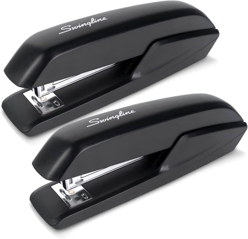 Swingline Standard Stapler, 20 Sheet Capacity, Eco Version, Jam Free, 2 Pack, Black (54501)...