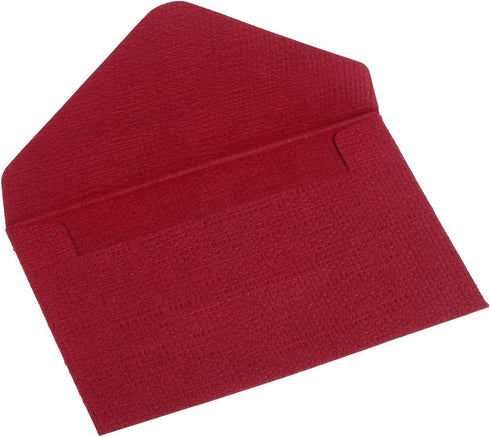 PATIKIL Mini Envelopes, 20 Pack Small Gift Card Holders Business Invitation Envelope for Wedding Birthday, Red...