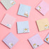 4 Pack 80Sheets Per Pack 3.15x3.15in Self-Stick Note Pads, Kawaii Sticky Notes,Cute Sticky Notes,Korean Sticky Notes,cute stationary,cute school s...