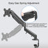 Suptek Monitor Mount Gas Spring Monitor Arm Desk Mount Monitor Stand Fully Adjustable Fits 17 20 22 23 24 26 27 inch Monitors Weight Capacity up t...