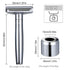 Double Blade Safety Razor Adjustable Razors Single Blade Razor includes 10 Razor Blades and 1Razor Stand Durable,Suitable for Both Men and Women (...