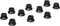 ARP 3008332 Stainless Steel 3/8-24 12-Point Nuts - Pack of 10, Black...
