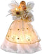 Kurt S. Adler Kurt Adler 10-Light 9-Inch Ivory and Gold Angel Treetop...