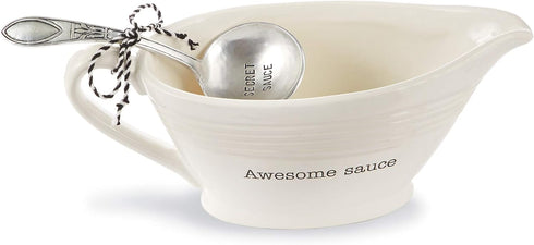 Mud Pie Circa Gravy Boat Sets (Awesome Sauce Set)...