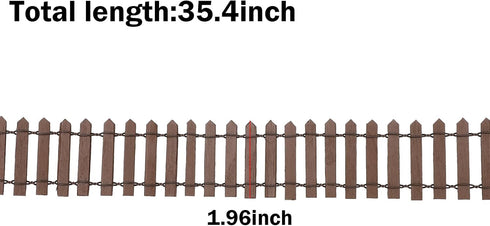 ONEST 3 Pieces Miniature Fairy Garden Fence Mini Wood Ornament Fence Fairy Garden Fence Supplies for Home Garden Plant Decorations...