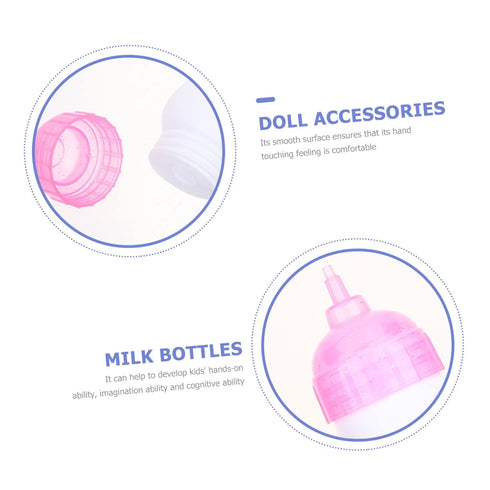 Fake Feeding Bottles Baby Bottles 10pcs Feeding Bottle Rayan Toys for Kids Fake Feeding Bottles Mini Bottle Pp Baby Child Baby Doll Feeding Bottle...