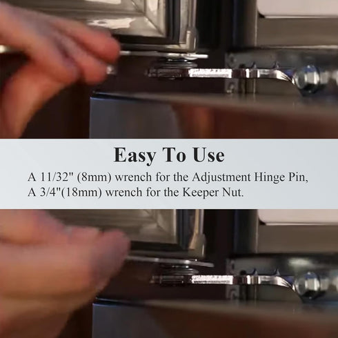 MHU38218908 Refrigerator Spanner Wrench, Fit for LG Kenmore Brand, Floor-Standing French Fridge Door Leveling Tool, Adjust Fridge Height of Door, ...