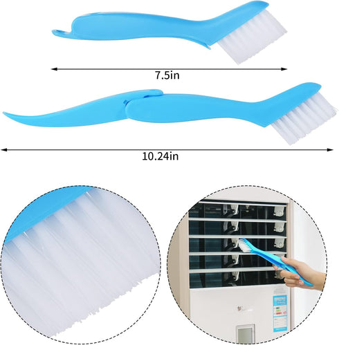 5 Pcs Air Conditioner Fin Cleaner Set 3 Fin Combs Condensers Fin Straighteners and 2 Condenser Brushes Condenser Repair Clean Set...