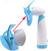 Ogrmar Mini Handheld Fan Personal Fan Battery Soft Foam Blades Powered for Home and Travel 2PC Blue (2)...