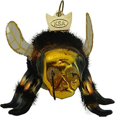 Noble Gems Honey Bee Glass Ornament NB1455 New...