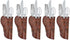 Cowboy Holster Silverware Holders | 24 Pack | 5.5 Inch |Western Party | Cardstock Brown...