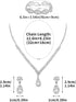 Women Crystal Necklace Earrings Bracelets Set Wedding Rhinestones Necklaces Rhinestone Teardrop Pendant Earrings Shiny Bracelet Jewelry for Brides...