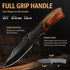 Spring Assisted Knife - 3.66" Sharp Blade - Tactical Pocket Knife for Men with Wood Handle Glass Breaker & Clip - Best Folding Knives for EDC Camp...