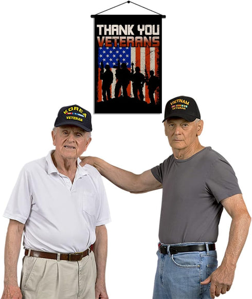 Nepnuser Thank You Veterans Garden Flag Honoring All Who Served Party Decoration American Patriotic Double Sided Yard Outdoor Decor...