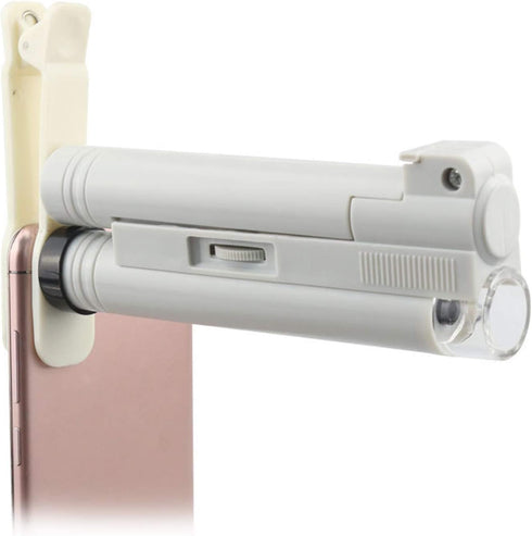 FAMKIT 150X Microscope with Scale Portable LED Lighted Pocket Microscope High Magnification...