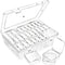 THYSSEN Bead Organizers,30Pcs Plastic Mini Clear Storage Cases with 1pcs Hinged Lid Rectangle Case,Bead Containers Transparent Boxes,for Jewelry B...