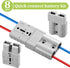 8 Pcs 10-12 Gauge Battery Quick Connector 50 Amp Battery Quick Connect Disconnect with 10/12 AWG, Wire Harness Plug Kit Cables Connect Disconnect ...