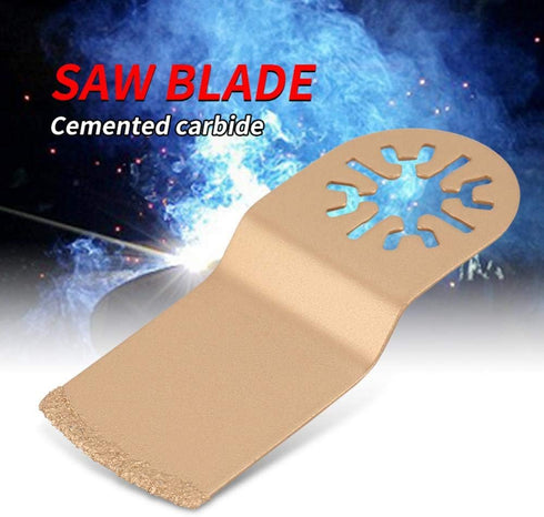 Sorand Cemented Carbide Material 3.46 x 1.3 Gold Cutting Marble Oscillating Blade, Multi-Tool Power Bit, for Professional Home Improvement Project...