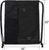 BeeGreen Black Drawstring Backpack Gym Bag For Men Women String Sports Backpack With Water Bottle Mesh Pockets And 2 Zippered Pocket Large Cinch S...