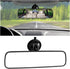 9.8'' Car Rear View Mirror with Suction Cup, Anti Glare Adjustable Auto Interior Rearview Mirror, HD Thickened Vehicle Inside Mirror Reduce Blind ...