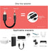 Type-C to DC Power Cable - 3ft 9V USB-C Plug to DC 5.5 x 2.1mm Male Charging Cable, USB-PD Power Bank to Power Any 9 Volts Device,with DC Converte...