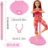 10 PCS Acrylic Doll Stands, Doll Display Stands with Adjustable Waist Clip, Transparent Doll Support Stand, Mini Doll Holder Stand for 11 to 13 In...