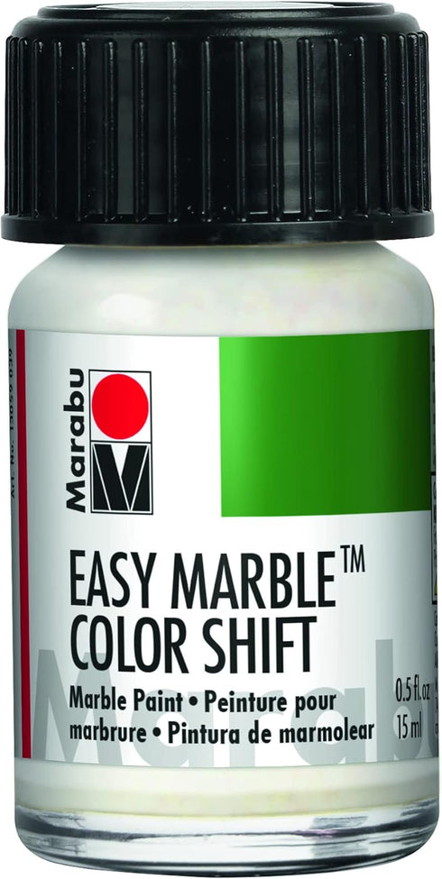 Marabu Easy Marble Paint, 15ml (Glitter Green-Red-Gold)...