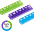 EZY DOSE Weekly (7-Day) Pill Case, Medicine Planner, Vitamin Organizer Box, Large Locking Compartments to Secure Prescription Medication and Preve...
