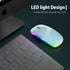 ?Upgrade? LED Wireless Mouse, Slim Silent Mouse 2.4G Portable Mobile Optical Office Mouse with USB & Type-c Receiver, 3 Adjustable DPI Levels for ...