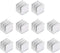 uxcell 10x10x10mm Silver Tone Aluminum Heatsink Thermal Adhesive Pad Cooler for Cooling 3D Printers 10Pcs...