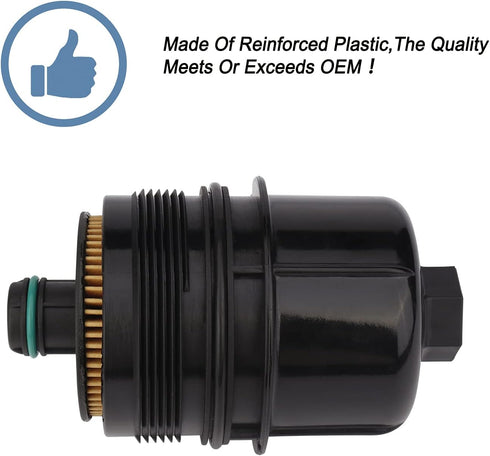 ONER Engine Oil Filter, Compatible With 2020 2021 Ram 1500,2020 2021 Jeep Wrangler,2021 Jeep Gladiator 3.0L V6 Diesel,Replaces# 68498720AA,6850759...