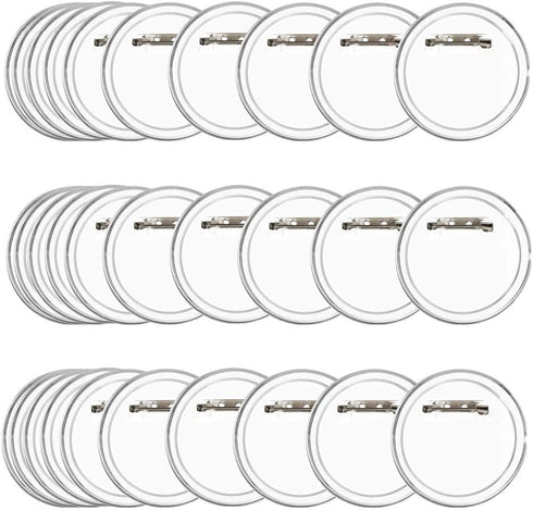 50Pcs 1.5 inch Acrylic Design Button Badge Clear Button Pin Badges Kit for DIY Crafts and Children's Paper Craft Activities and More...