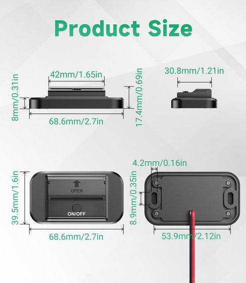 12V USB Outlet 2 PCS, Qidoe PD 20W Type-C and 18W QC3.0 USB Port Surface Mount Car Charger Socket 12V Power Outlet with Button Switch Waterproof 1...
