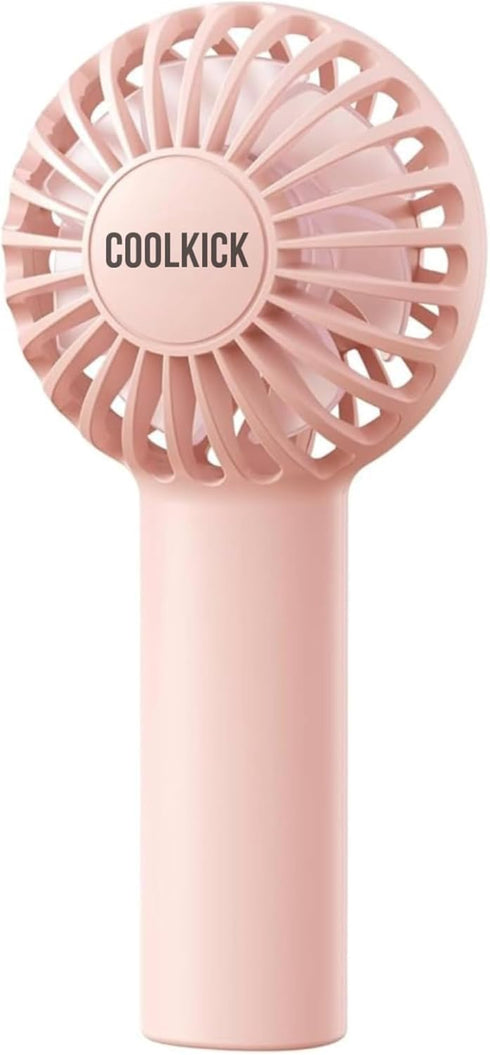 CoolKick Mini Portable Hand Fan Powerful Handheld Fan, USB Rechargeable Small Pocket Fan, 3 Speeds Hand Fan for Travel/Summer/Concerts/Lash, Gifts...