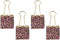 Cute Binder Clips for Women 1 Inch Fun Medium Leopard Print Binder Clip 4 Pcs Paper Clips Home Office Supplies...