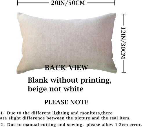 ULOVE LOVE YOURSELF Sleep Lumbar Throw Pillow Covers Farmhouse Rustic Decorative Rectangular/Waist Pillowcases 12 x 20 Inch Decor Cushion Covers H...