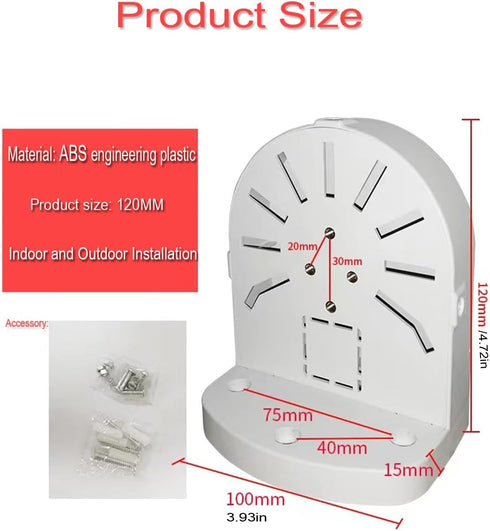 Universal Wall Mount Bracket for Dome Security Camera,Security Camera Junction Box, CCTV IP Surveillance Cameras Holder, ABS Plastic Indoor Outdoo...