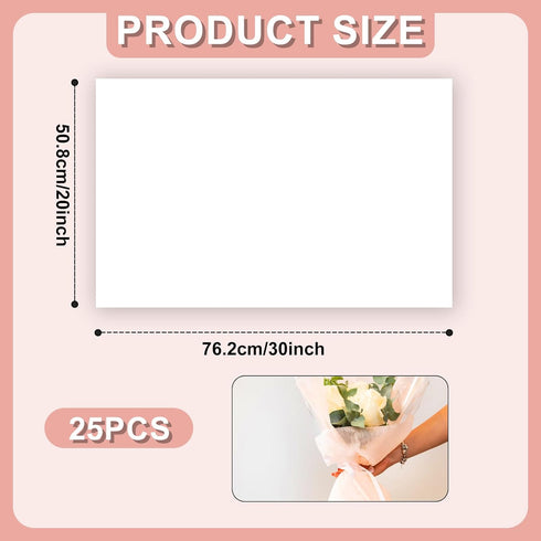 25 Sheets Acid-free Tissue Paper, 20 x 30 Inch Acid-free Archival Tissue Paper Wrapping Tissue Paper Acid Free Paper for Storage Wrapping Paper fo...