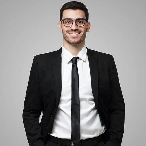 Yolev 1pcs Men's Clip On Tie Satin Solid Colour Plain Tie Solid Uniform Pre-tied Adjustable Neck Strap Tie Pure Color Necktie Mens Ties for Weddin...