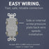 Legrand radiant 1597TRGRYCCD4 15 Amp GFCI Self Test Tamper Resistant Decorator Duplex Outlet, Gray (1 Count)...