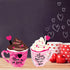 2 Pieces Valentines Day Wooden Coffee Sign Double Side Coffee Cup Table Sign Drinks Tabletop Decoration for Valentines Day Holidays Wed...