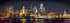 PHOTOSBYJON Philadelphia Skyline UNFRAMED Photo Print Night from East Color Philly City Downtown 11.75 inches x 36 inches Photographic Panorama Pr...
