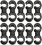 10 Pcs Bike Cable Clasps Bicycle Rotatable S-Hook Clips for Brake Cable MTB Bike Road Bicycle...