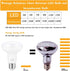 BR25/R25 Led Can light bulbs, 9W Dimmable Flood Lights (75W Equivalent), E26 Medium Base Bulb 3000K Soft White for Indoor Outdoor Lighting, Pack o...